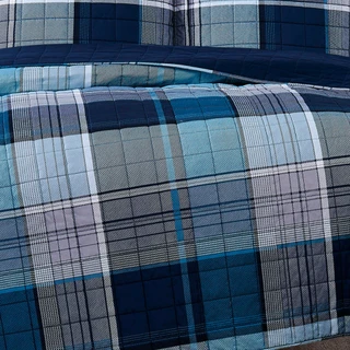 Thumbnail 12: Truly Soft Truly Soft Trey Plaid Quilt Set 