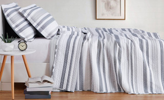 Thumbnail 16: Truly Soft Truly Soft Curtis Stripe Quilt Set 