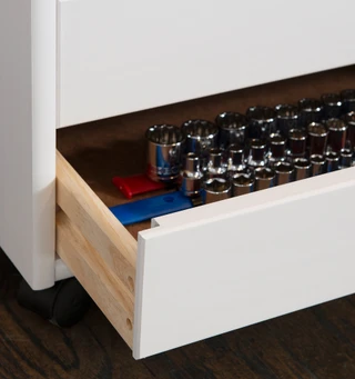 Thumbnail 4: Linon Linon Celia Six Drawer Wide Rolling Storage Cart - 21x15x25 