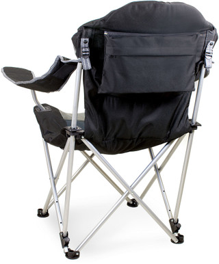 Thumbnail 4: Picnic Time Picnic Time Black Reclining Camping Chair 