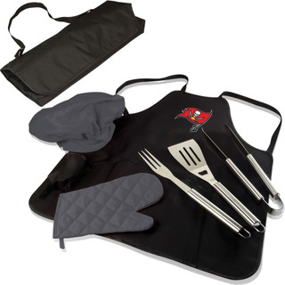 Thumbnail 4: Tampa Bay Buccaneers NFL Tampa Bay Buccaneers BBQ Apron Tote Pro by Picnic Time 