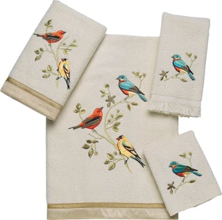Thumbnail 4: AVANTI Avanti Gilded Birds Towel Collection 