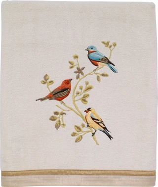 Thumbnail 8: AVANTI Avanti Gilded Birds Towel Collection 