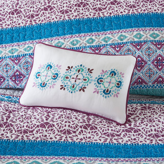 Thumbnail 12: Intelligent Design Intelligent Design Joni Purple Coverlet Set 