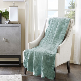 Thumbnail 4: Madison Park Madison Park Tuscany Oversized Quilted Throw 