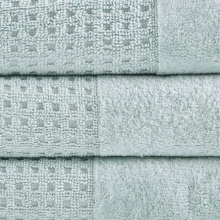 Thumbnail 3: Madison Park Madison Park Spa Waffle 6-pc. Cotton Jacquard Towel Set 