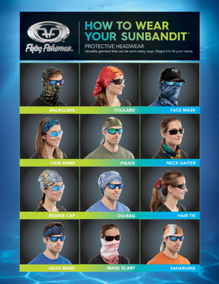 Thumbnail 8: Flying Fisherman Flying Fisherman Mens Sailfish Sunbandit Face Mask 