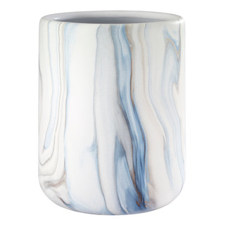 Thumbnail 2: AVANTI Wave Bathroom Collection Wastebasket / Trash Can 