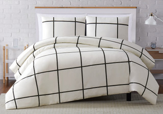 Thumbnail 4: Truly Soft Truly Soft Kurt Windowpane Duvet Cover Set 