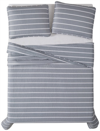 Thumbnail 8: Truly Soft Truly Soft Maddow Stripe Quilt Set 