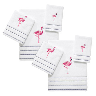 Thumbnail 4: IZOD Izod Flamingo Bath Towel Collection 
