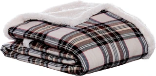Thumbnail 1: Eddie Bauer Eddie Bauer Flannel Sherpa Throw Blanket 