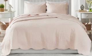 Thumbnail 6: Madison Park Madison Park Tuscany Scalloped Edge Coverlet Set 