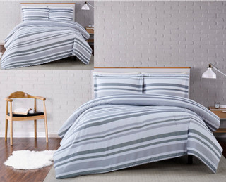 Thumbnail 20: Truly Soft Truly Soft Curtis Stripe Duvet Cover Set 