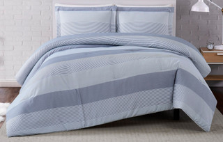 Thumbnail 4: Truly Soft Truly Soft Grey Multi Stripe Duvet Cover Set 