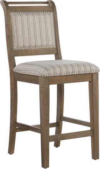 Thumbnail 2: Linon Linon Stella Grey Counter Height Stool 