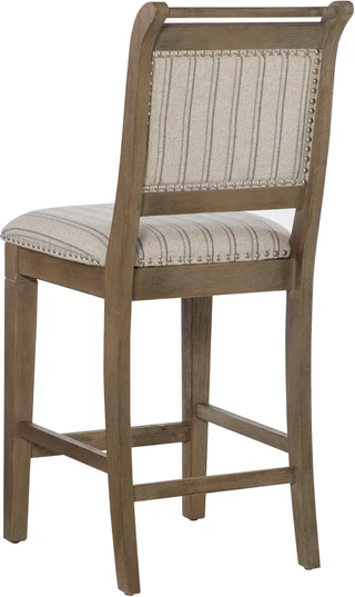 Thumbnail 4: Linon Linon Stella Grey Counter Height Stool 