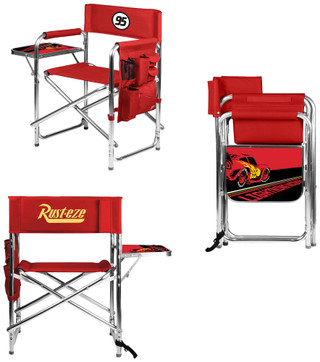 Thumbnail 1: Picnic Time Oniva Disney Cars Lightning McQueen Folding Sports Chair 