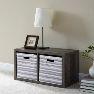 Thumbnail 4: Linon Linon Conrad 2 Cubby Storage Cabinet 