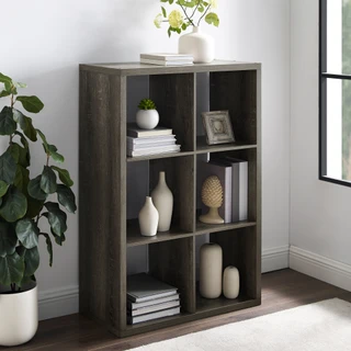 Thumbnail 2: Linon Linon Conrad 6 Cubby Storage Cabinet 
