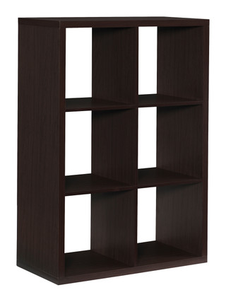 Thumbnail 2: Linon Linon Conrad 6 Cubby Storage Cabinet 