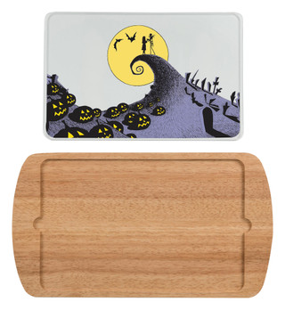 Thumbnail 2: Toscana Toscana Nightmare Before Christmas Glass Top Serving Tray 