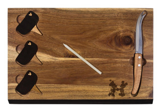 Thumbnail 2: Toscana Toscana Mickey & Minnie Mouse Cheese Board & Tools Set 