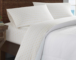 Thumbnail 8: TOMMY BAHAMA Tommy Bahama Pineapple Pinstripe Sheet Set 
