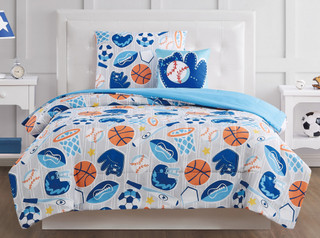 Thumbnail 3: My World My World Kids All Star Comforter Set 