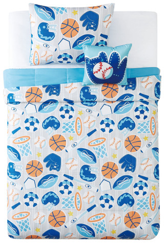 Thumbnail 6: My World My World Kids All Star Comforter Set 