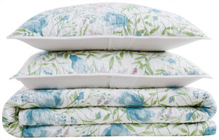 Thumbnail 20: Cottage Classics Cottage Classics Field Floral Quilt Set 