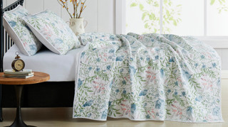 Thumbnail 12: Cottage Classics Cottage Classics Field Floral Quilt Set 