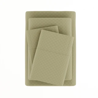 Thumbnail 4: Home Collections Home Collections Premium Checkered Embossed Sheet Set 