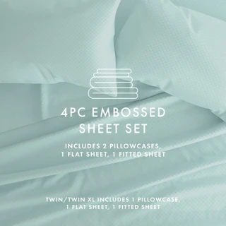 Thumbnail 54: Home Collections Home Collections Premium Checkered Embossed Sheet Set 