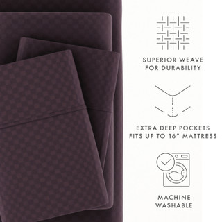 Thumbnail 36: Home Collections Home Collections Premium Checkered Embossed Sheet Set 