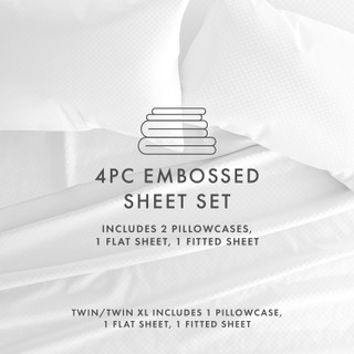 Thumbnail 9: Home Collections Home Collections Premium Checkered Embossed Sheet Set 
