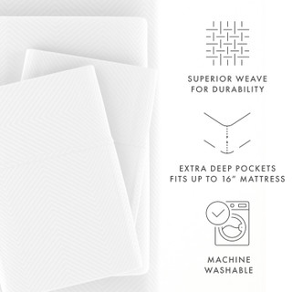 Thumbnail 36: Home Collections Home Collections Premium Chevron Embossed Sheet Set 
