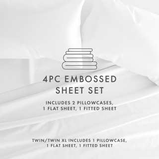 Thumbnail 48: Home Collections Home Collections Premium Chevron Embossed Sheet Set 