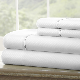 Thumbnail 6: Home Collections Home Collections Premium Chevron Embossed Sheet Set 