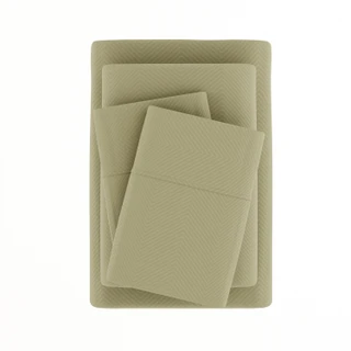 Thumbnail 4: Home Collections Home Collections Premium Chevron Embossed Sheet Set 