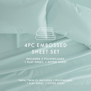 Thumbnail 9: Home Collections Home Collections Premium Chevron Embossed Sheet Set 