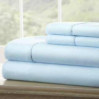Thumbnail 1: Home Collections Home Collections Premium Chevron Embossed Sheet Set 
