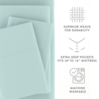 Thumbnail 6: Home Collections Home Collections Premium Chevron Embossed Sheet Set 