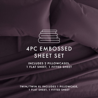 Thumbnail 54: Home Collections Home Collections Premium Chevron Embossed Sheet Set 