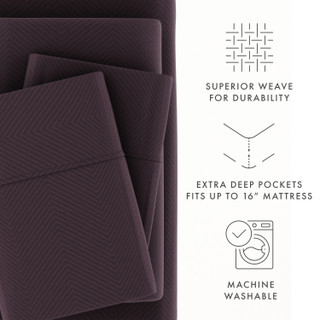 Thumbnail 36: Home Collections Home Collections Premium Chevron Embossed Sheet Set 