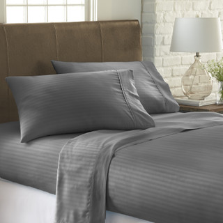 Thumbnail 6: Home Collections Home Collections Premium Striped Embossed Sheet Set 