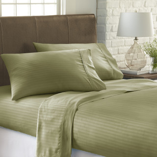 Thumbnail 6: Home Collections Home Collections Premium Striped Embossed Sheet Set 
