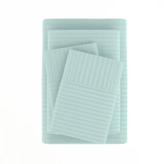 Thumbnail 24: Home Collections Home Collections Premium Striped Embossed Sheet Set 