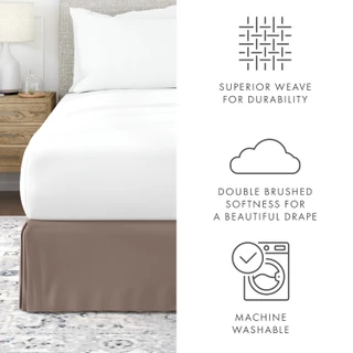 Thumbnail 4: Home Collections Home Collections Premium Pleated Dust Ruffle Bed Skirt 