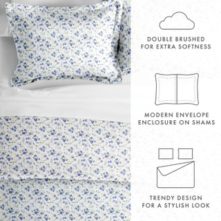 Thumbnail 24: Home Collections Home Collections Premium Ultra Soft Blossoms Duvet Cover Set 